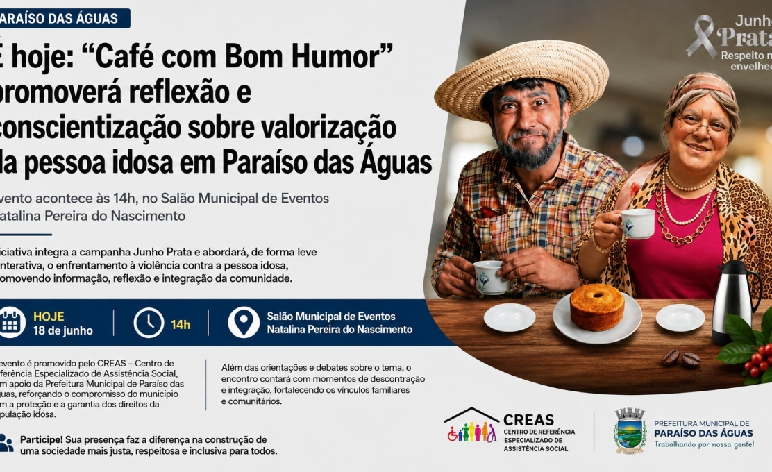 É Hoje: “Café com Bom Humor” promove reflexão e conscientização sobre valorização da ...