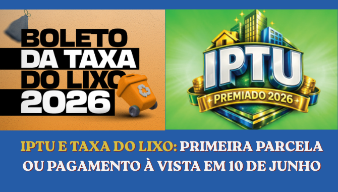 Carnês do IPTU 2026 e da Taxa do Lixo já estão sendo entregues aos contribuintes de Paraíso das Águas